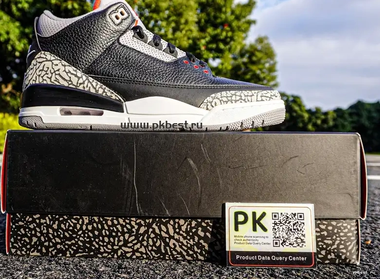 Cement Retro SHIP TO PK Jordan GOD READY Air 3 RETAIL MATERIALS Black 0517